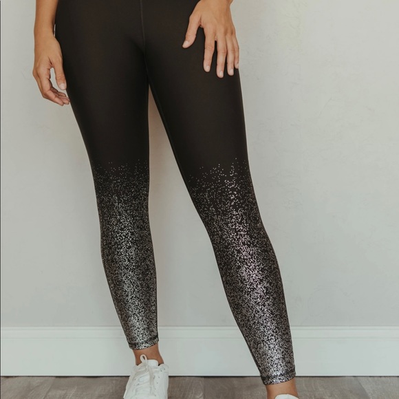 Mono B Pants - Mono B Silver Ombré Raindrop leggings
